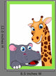 Illustration Giraffe and Hippo