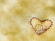 Wedding Rings Golden Heart Wall Mural