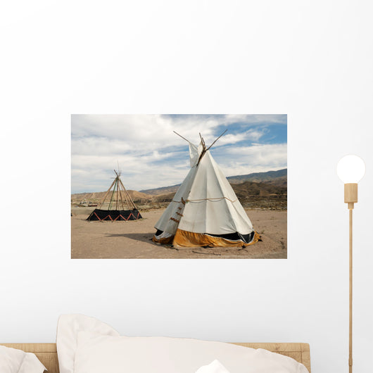 Tepee - conical tent  used by Native Americans Wall Mural