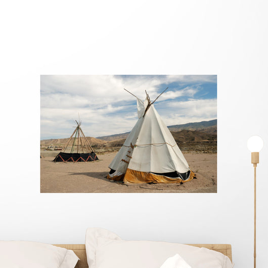 Tepee - conical tent  used by Native Americans Wall Mural