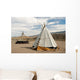 Tepee - conical tent  used by Native Americans Wall Mural