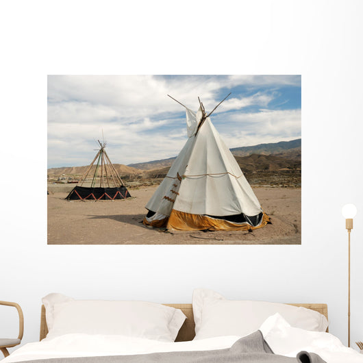 Tepee - conical tent  used by Native Americans Wall Mural