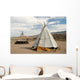 Tepee - conical tent  used by Native Americans Wall Mural