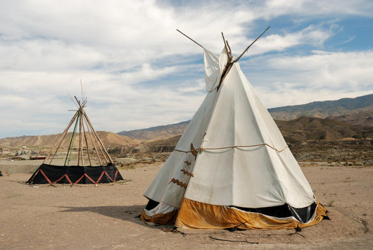 Tepee - conical tent  used by Native Americans Wall Mural