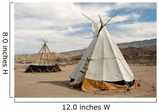Tepee - conical tent  used by Native Americans Wall Mural