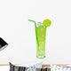 green cocktail with lime Wall Decal