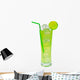 green cocktail with lime Wall Decal