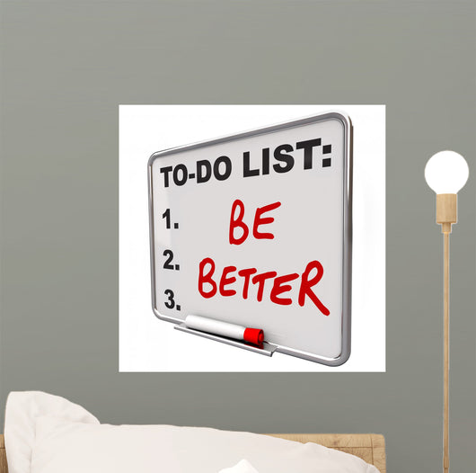 To-do List Be Better Wall Decal