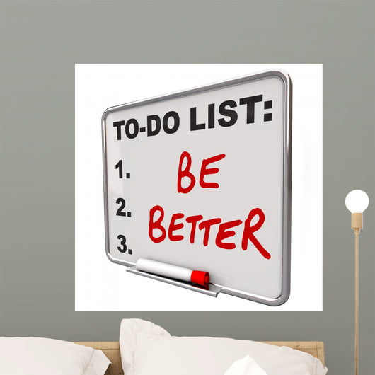 To-do List Be Better Wall Decal