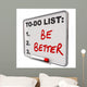 To-do List Be Better Wall Decal
