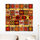 Etnic Motifs Carpet with Wall Decal