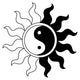 Ying Yang Symbol Sun
