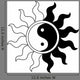 Ying Yang Symbol Sun