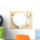Table Setting Wooden Table