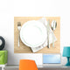 Table Setting Wooden Table