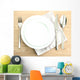 Table Setting Wooden Table