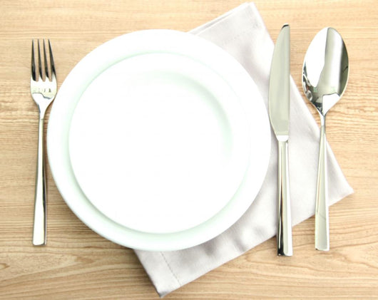 Table Setting Wooden Table