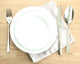 Table Setting Wooden Table