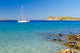 White Yacht Idyllic Beach