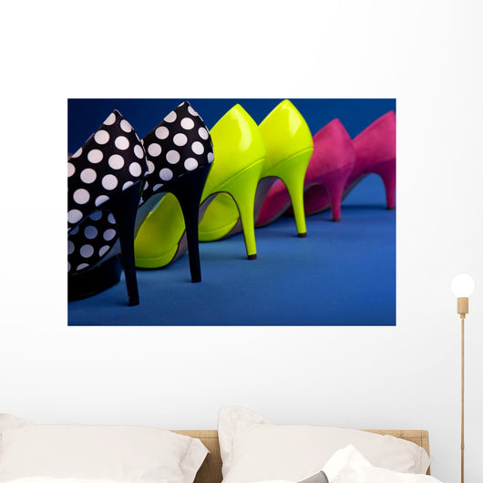 Colorful High Heels Blue