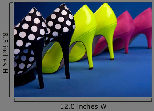 Colorful High Heels Blue