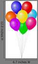 Ballon Traube Bunt