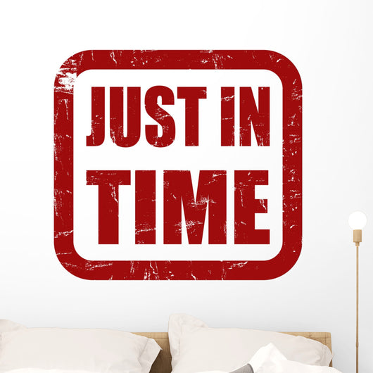 Grunge Stempel Rot Just