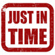 Grunge Stempel Rot Just
