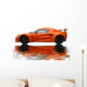 Orange Reflecting Sportcar