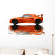 Orange Reflecting Sportcar