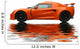Orange Reflecting Sportcar