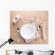 Table Setting Wooden Table