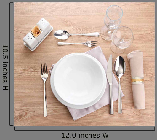 Table Setting Wooden Table