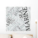 Marine biology Disciplines Concept Wall Mural