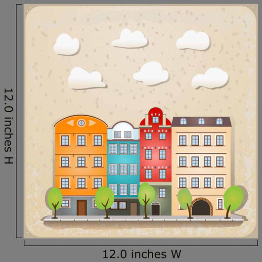 Retro Houses as Vintage