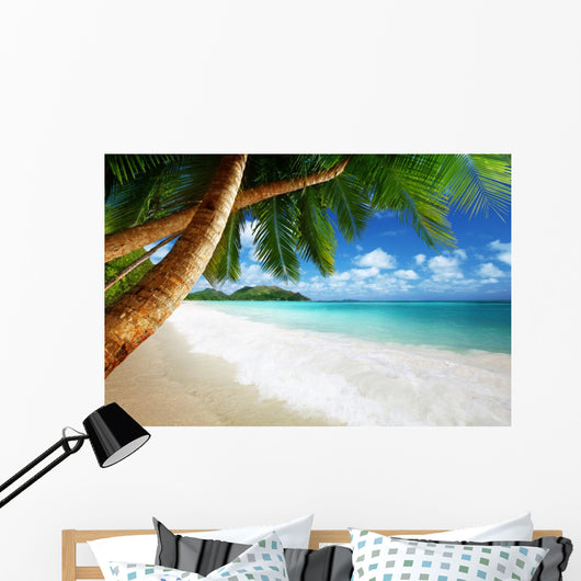 Beach Prtaslin Island Seychelles