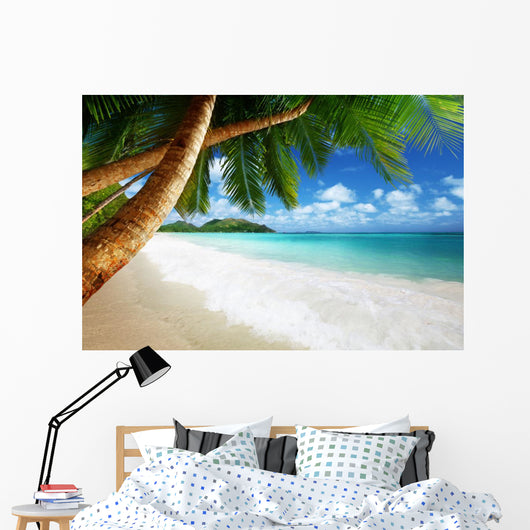 Beach Prtaslin Island Seychelles
