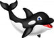 Orca cartoon Wall Decal