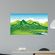 Girl Enjoying Gift Nature Wall Mural