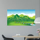Girl Enjoying Gift Nature Wall Mural