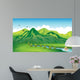 Girl Enjoying Gift Nature Wall Mural