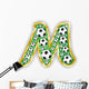 M - soccer  Letter Wall Decal