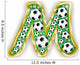 M - soccer  Letter Wall Decal
