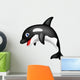 Orca cartoon Wall Decal