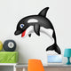 Orca cartoon Wall Decal
