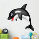 Orca cartoon Wall Decal