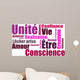 Cloud of Words Coaching Wall Decal