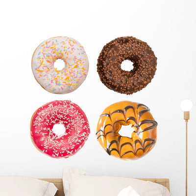 Donut Wall Stickers shown on a wall