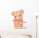 Teddy Bear Giving Hearts