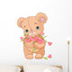 Teddy Bear Giving Hearts
